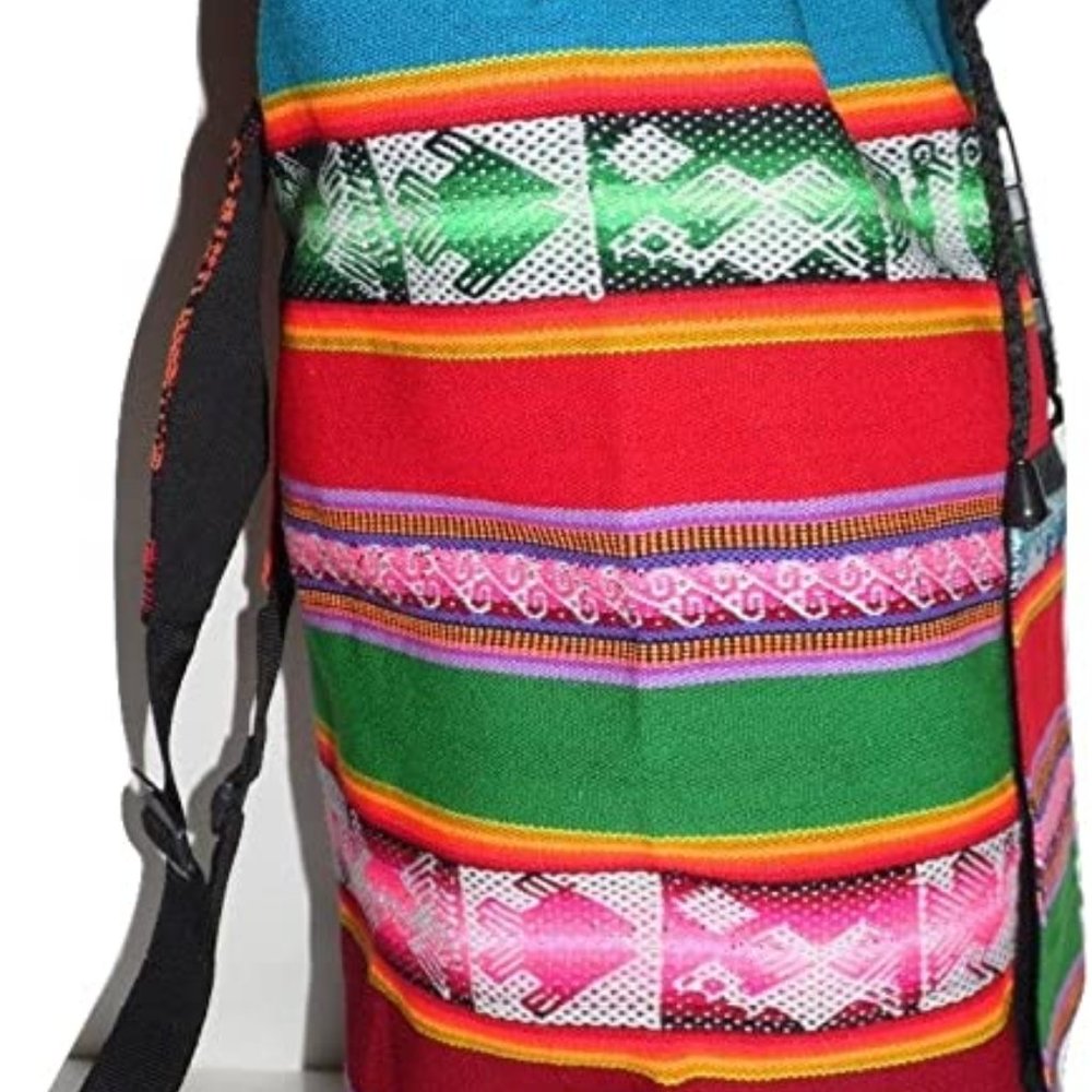 Handmade Multicolor Backpack with Traditional Peru - Picture 2 of 2